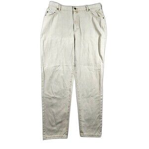 Vintage 90s Lee Women Original Jeans Denim Beige Hight Rise 100% Cotton  Sz 16